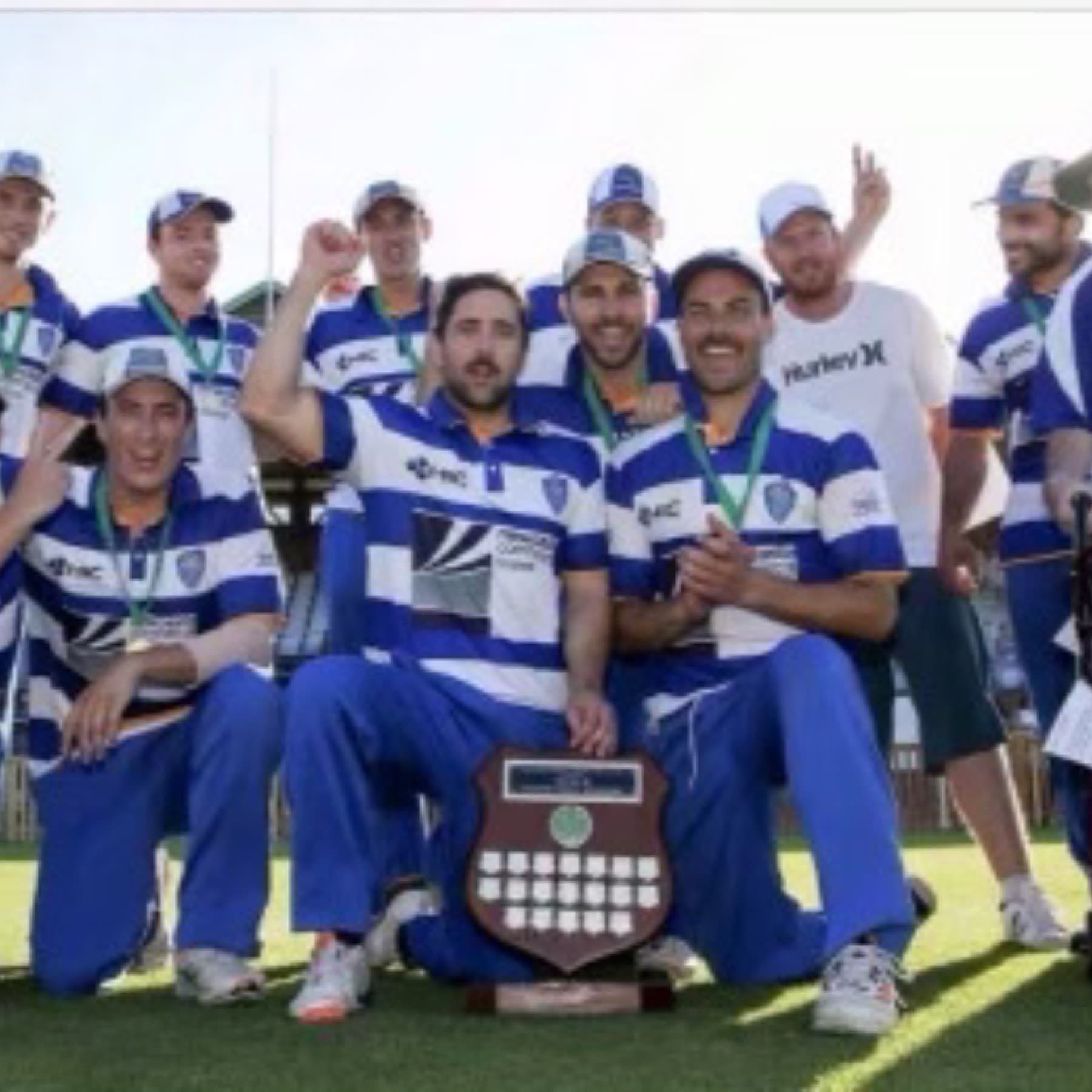 A Ham-Wicks premiership side with medals and the shield
